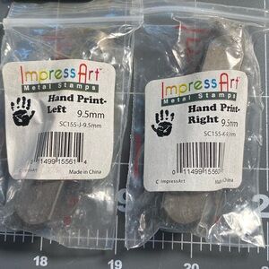 ImpressArt Metal Stamp Set - Hand Print Design